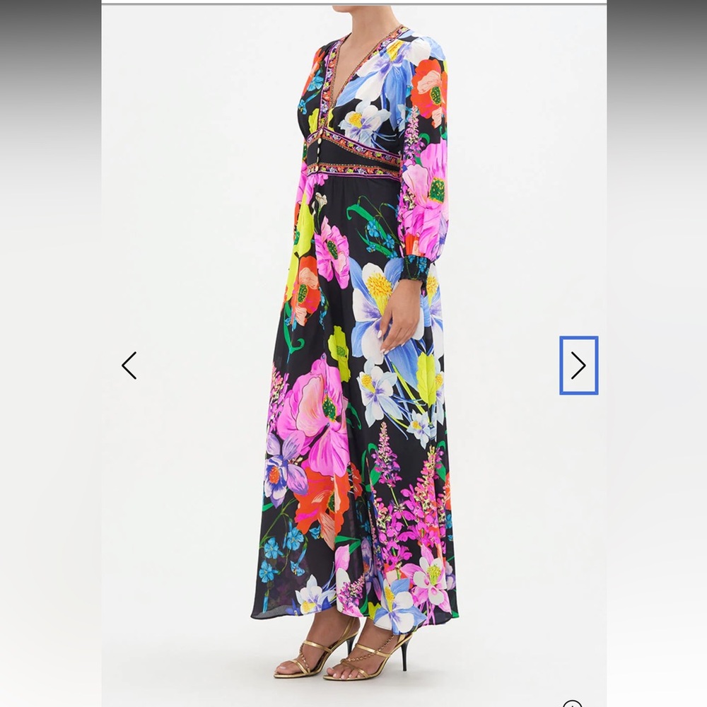 Camilla AWAY WITH THE FAIRIES
BUTTON DRESS W/ SHAP E WAISTBAND - Picture 8 of 9